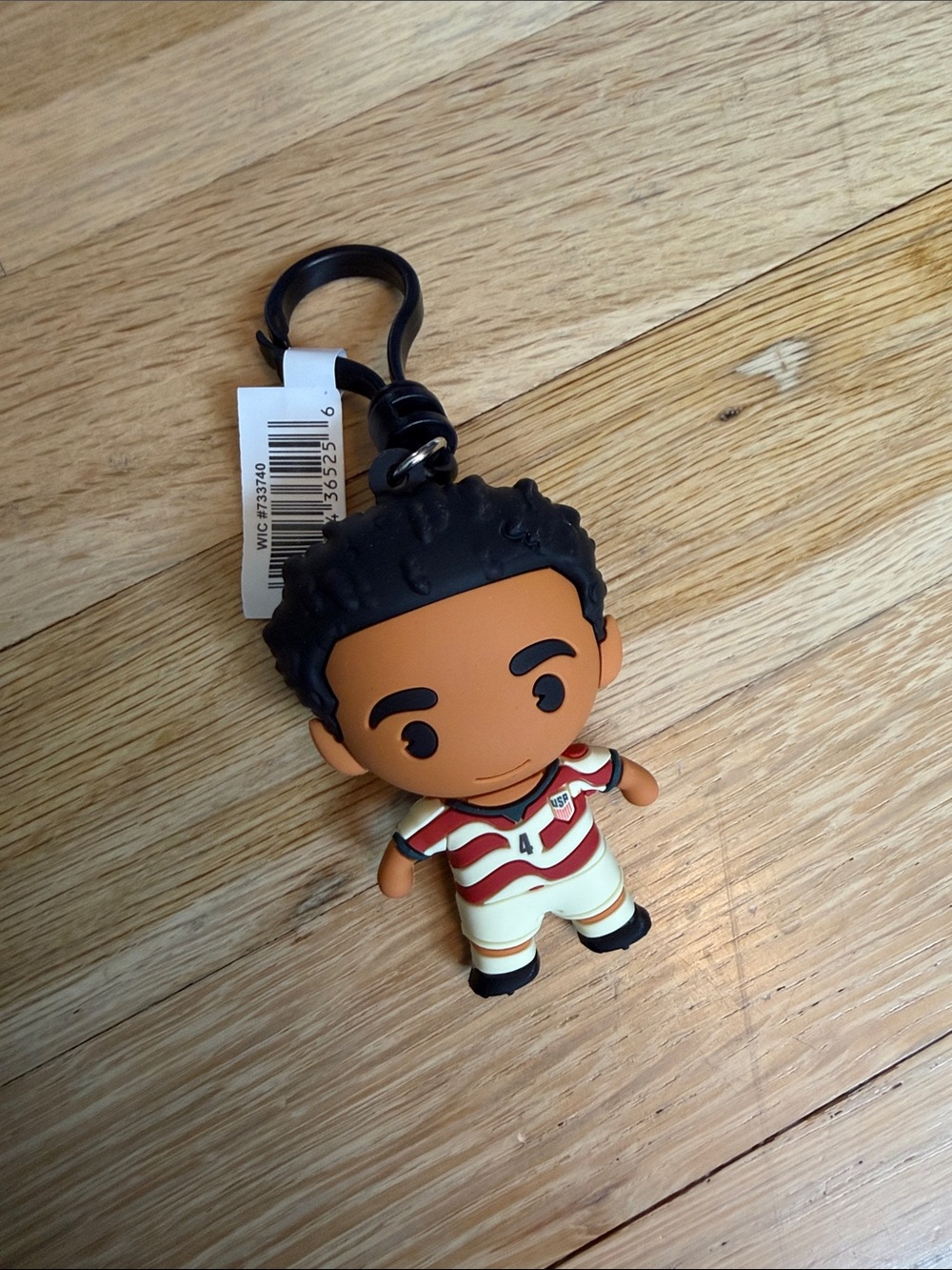 NWT USMNT #4 Tyler Adams US Soccer Figural Bag Clip World Cup ⚽️🥅🏆